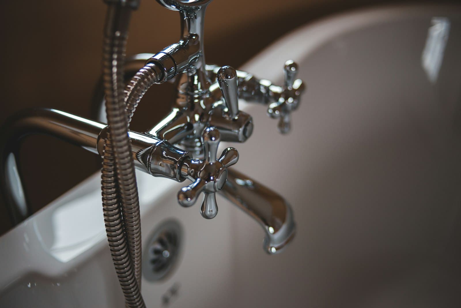 Chrome plumbing fittings installed by South London Plumbing & Heating